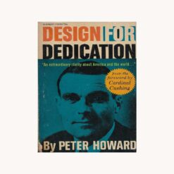 Book cover. Design for dedication. Peter Howard Publisher: Henry Regnery Company