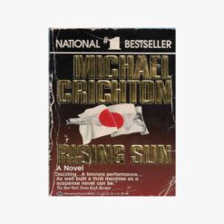 Book cover. Rising sun. Michael Crichton, Publisher: Ballantine Books