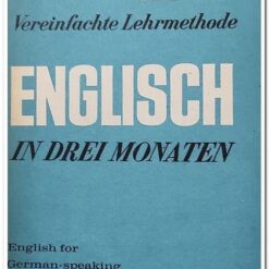 Book cover. Text Englisch in drei monaten
