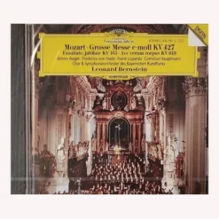 Εξύφυλλο CD - MOZART LEONARD BERNSTEIN - CD -Deutsche Grammophon,Germany 1991 - CLASSICAL