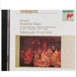 Εξώφυλλο cd. MOZART - DEUTSCHE TANZE TAFELMUSIK