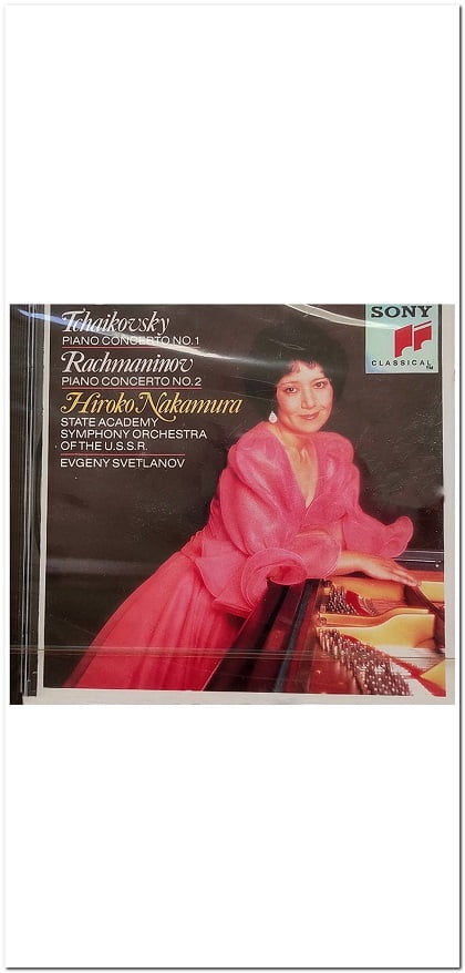 Εξώφυλλο CD. tchaikovsky Piano Concerto No. 1 Rachmaninov No. 2 Hiroko Nakamura