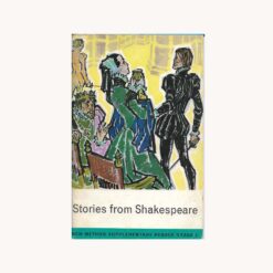 Used book cover. Stories from shakespeare.Author: Brian Heaton, Michael West Publisher: Longman Publ. Date: 1971