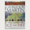 Used book cover. The Lands of Ice and Fire. George R.R. Martin. Bantam