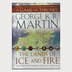 Used book cover. The Lands of Ice and Fire. George R.R. Martin. Bantam