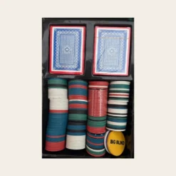 Σετ πόκερ Texas Holdem Poker Set με μάρκες τράπουλες και δισκία πονταρίσματος