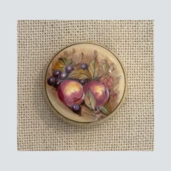 Vintage Μπιζουτιέρα Πορσελάνης Aynsley Orchard Gold αγγλική μπιζουτιέρα