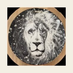 Πορσελάνινη Διακοσμητική Πιατέλα TOTEM "Lion" (Imperial Porcelain από Δεύτερο Χέρι)